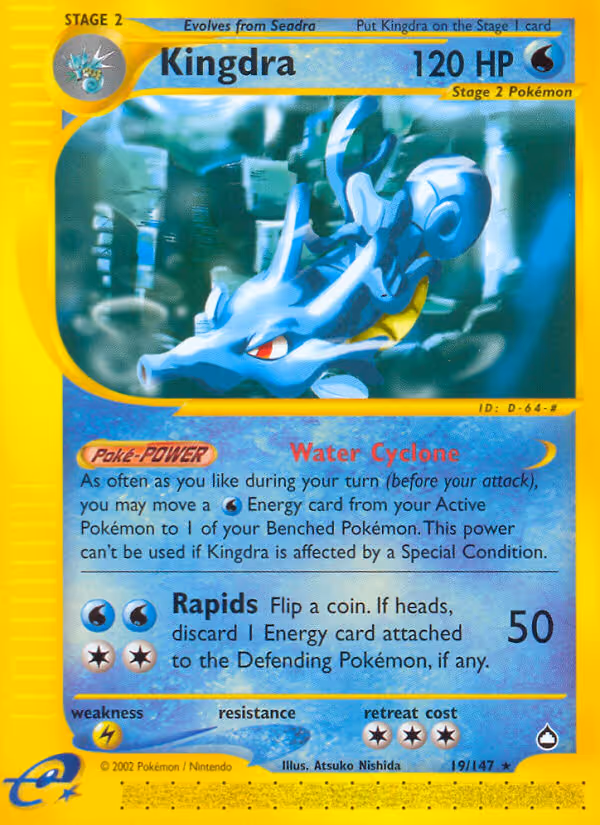Kingdra 19/147 Pokemon card