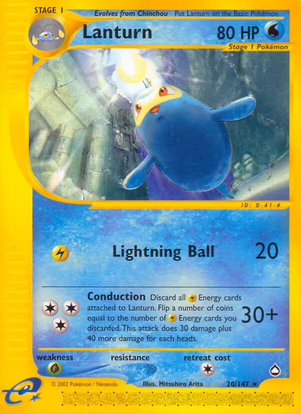 Lanturn 20/147 Pokemon card