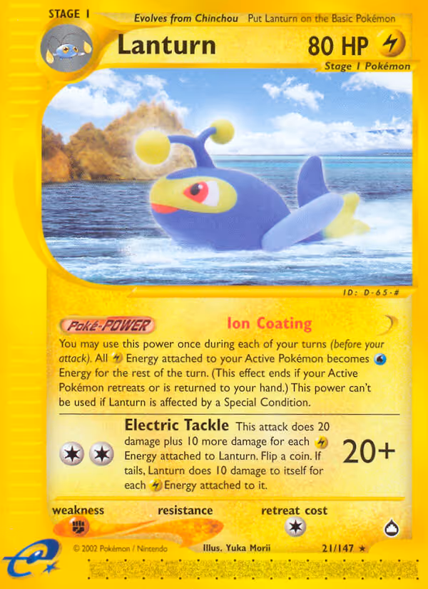Lanturn 21/147 Pokemon card