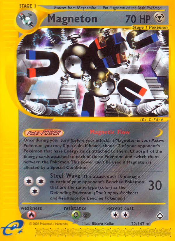 Magneton 22/147 Pokemon card