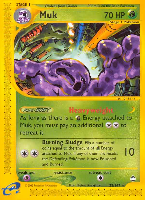 Muk 23/147 Pokemon card