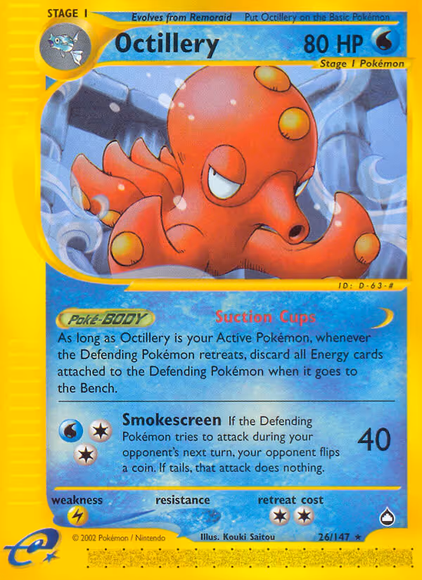 Octillery 26/147 Pokemon card