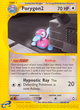 Porygon2 28/147 Pokemon card