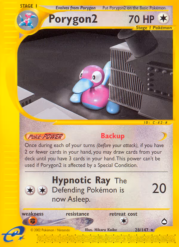 Porygon2 28/147 Pokemon card