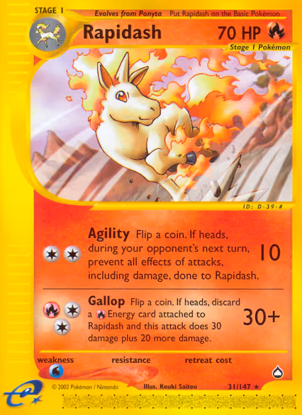 Rapidash 31/147 Pokemon card