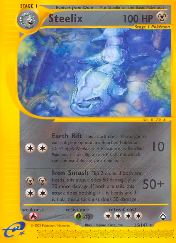 Steelix 35/147 Pokemon card