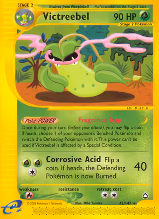 Victreebel 42/147 Pokemon card