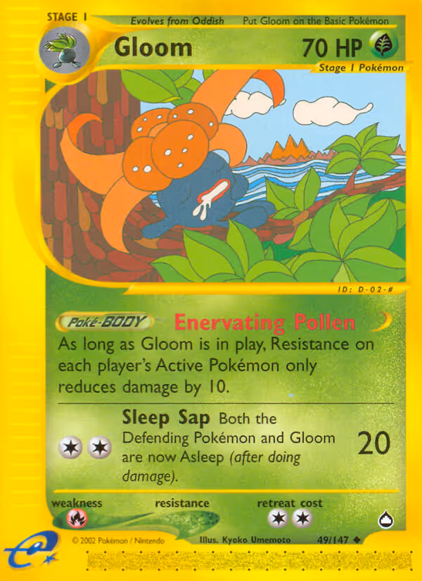 Gloom 49/147 Pokemon card
