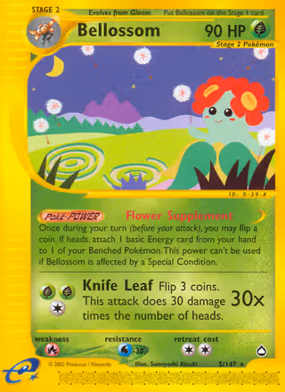 Bellossom 5/147 Pokemon card