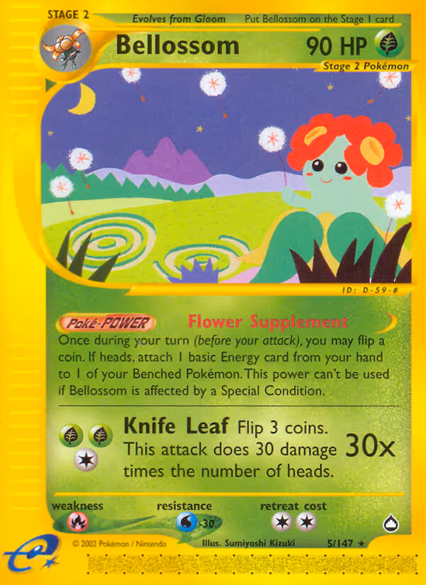 Bellossom 5/147 Pokemon card