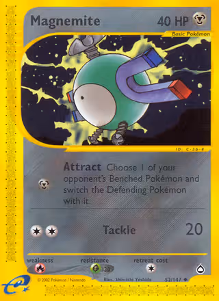 Magnemite 52/147 Pokemon card