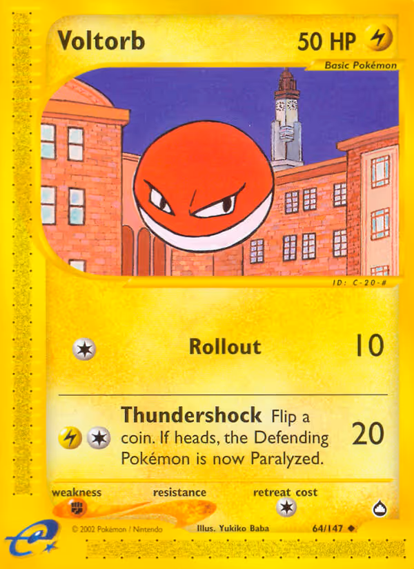 Voltorb 64/147 Pokemon card