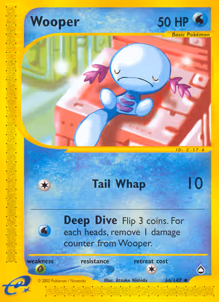 Wooper 66/147 Pokemon card