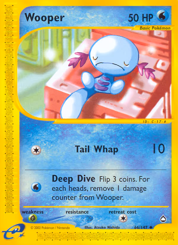 Wooper 66/147 Pokemon card
