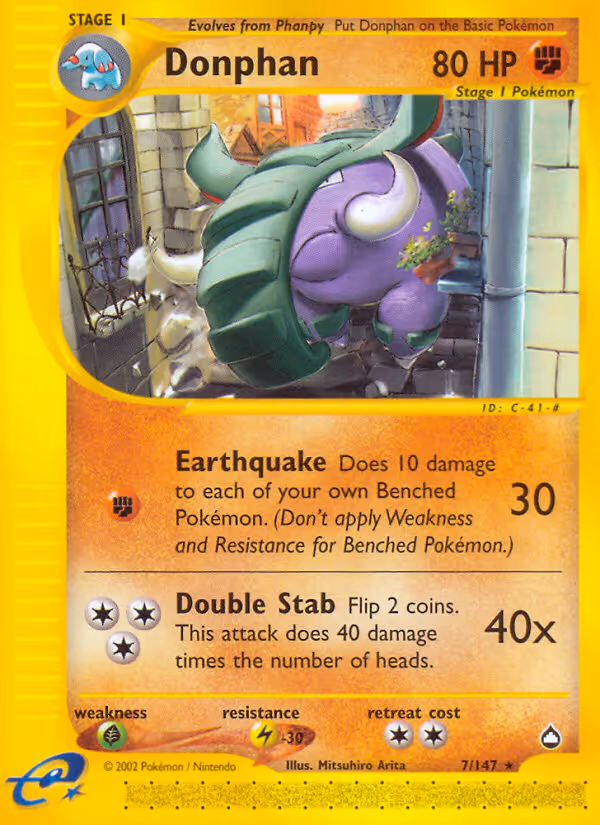 Donphan 7/147 Pokemon card