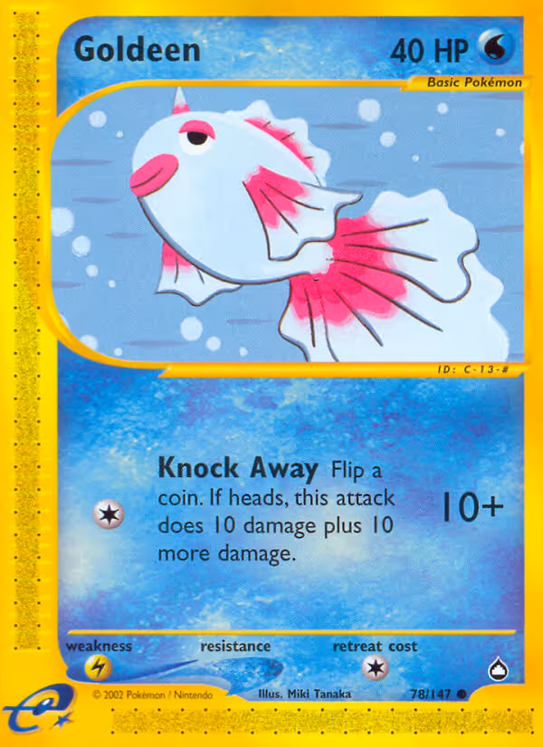 Goldeen 78/147 Pokemon card