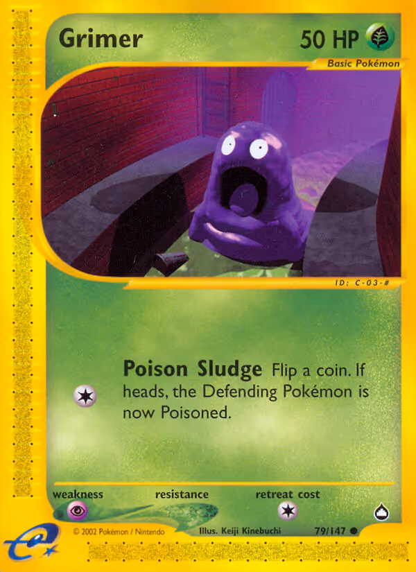 Grimer 79/147 Pokemon card