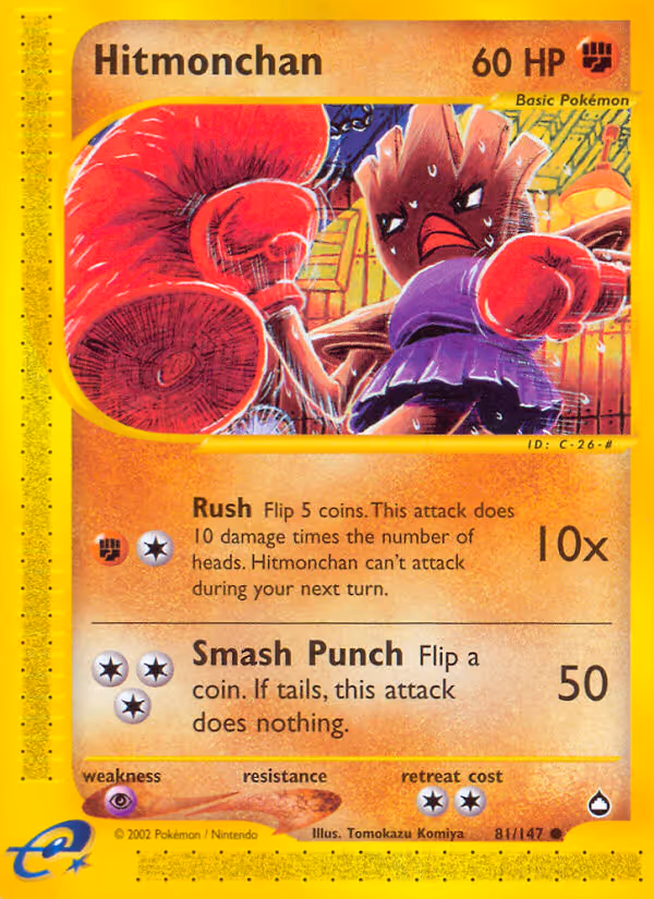 Hitmonchan 81/147 Pokemon card