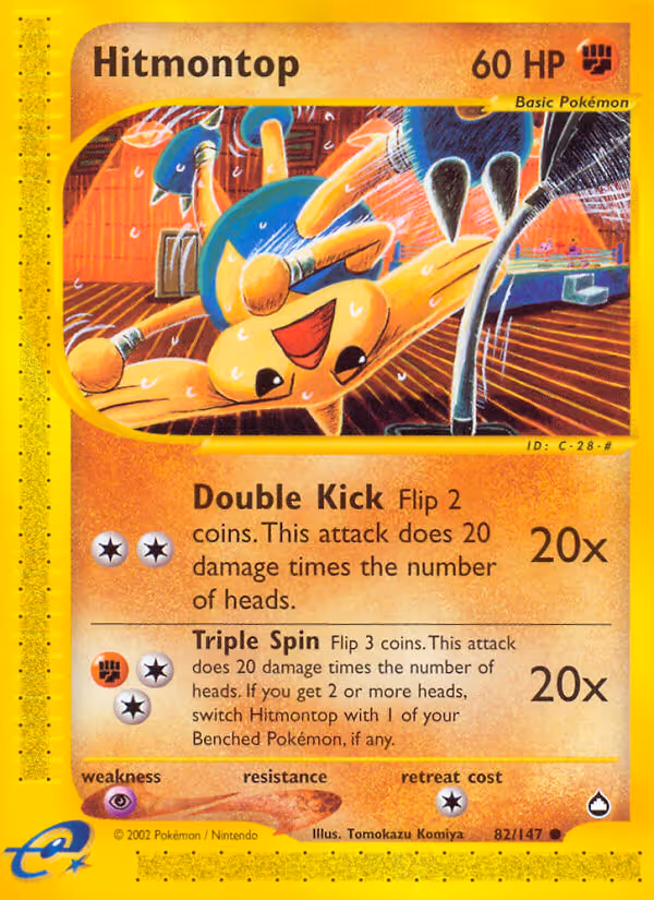 Hitmontop 82/147 Pokemon card