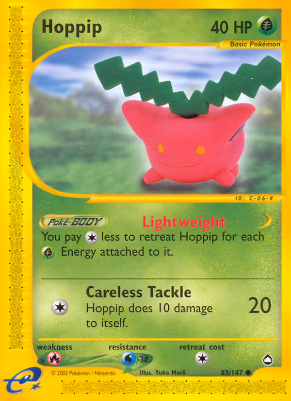Hoppip 83/147 Pokemon card