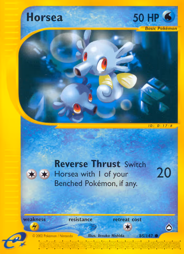 Horsea 85/147 Pokemon card