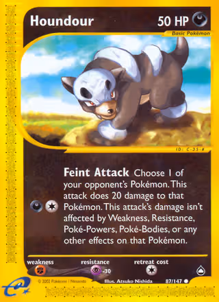 Houndour 87/147 Pokemon card