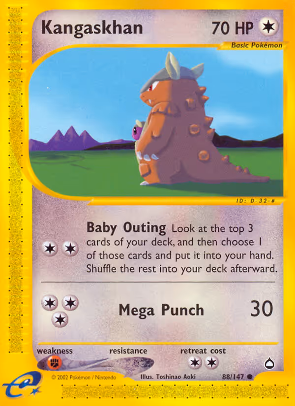 Kangaskhan 88/147 Pokemon card