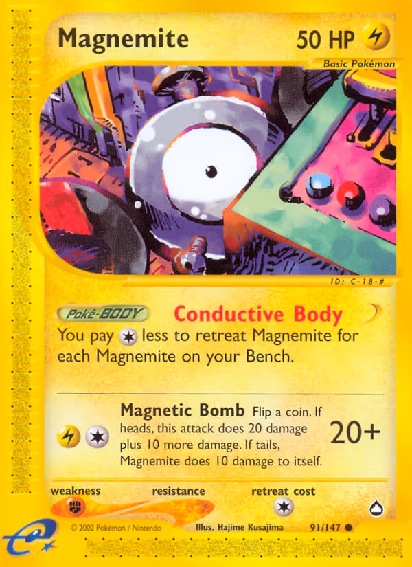 Magnemite 91/147 Pokemon card