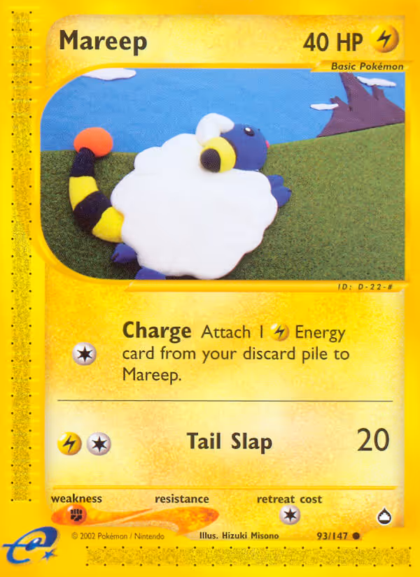 Mareep 93/147 Pokemon card