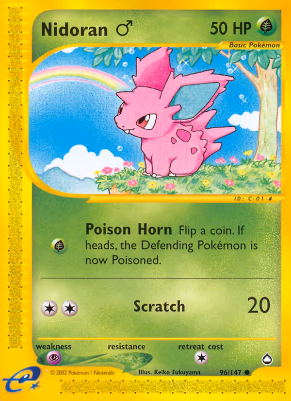 Nidoran♂ 96/147 Pokemon card