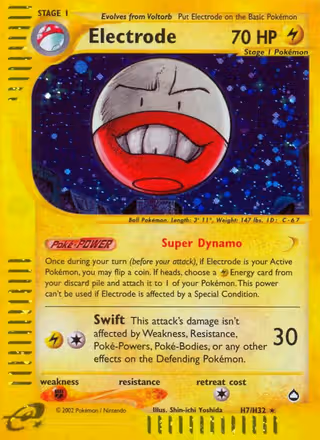 Electrode H07 Pokemon card