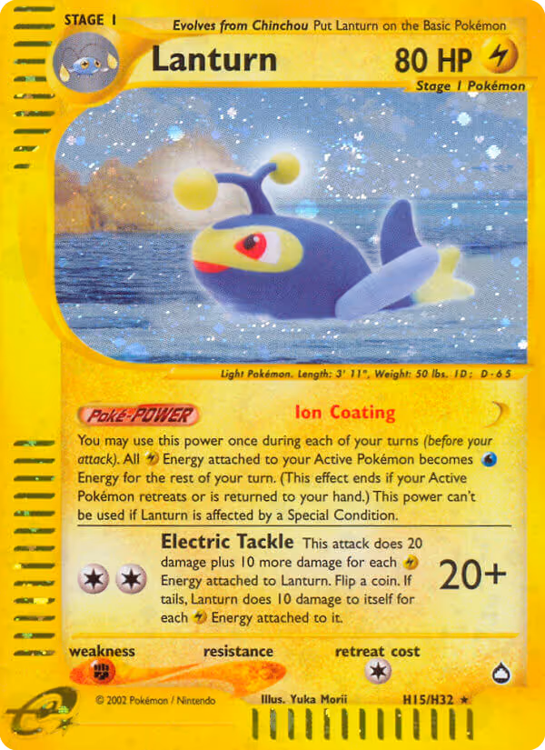 Lanturn H15 Pokemon card