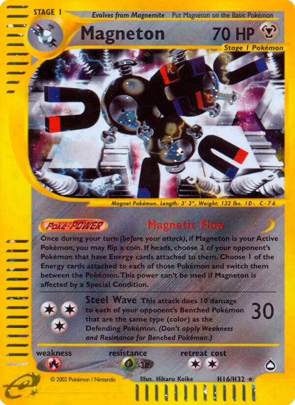 Magneton H16 Pokemon card