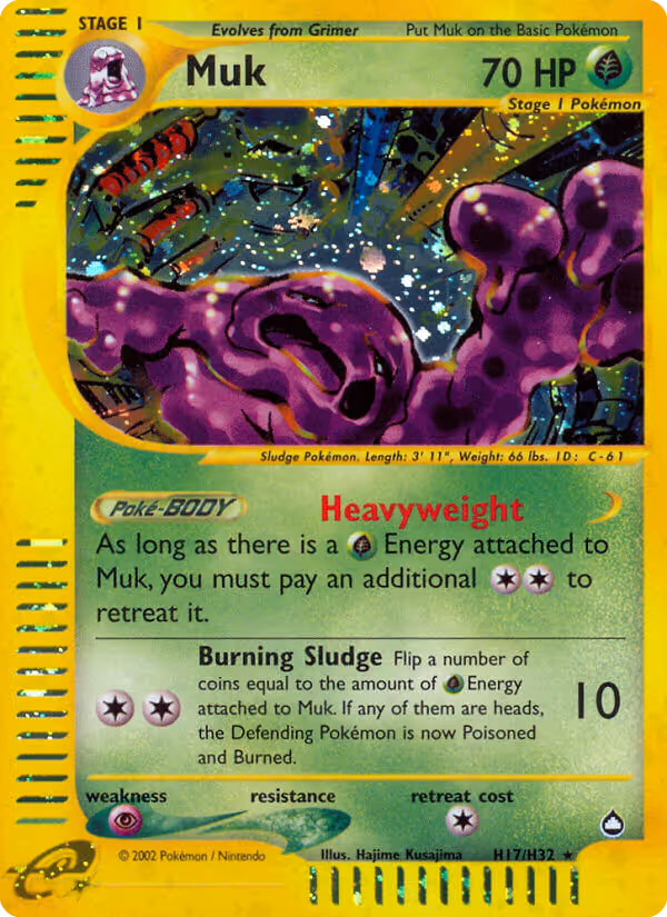 Muk H17 Pokemon card