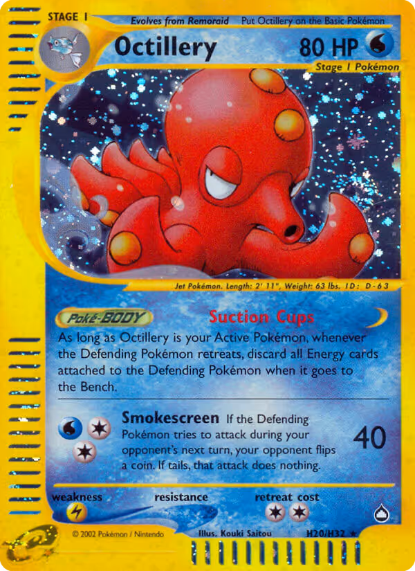 Octillery H20 Pokemon card