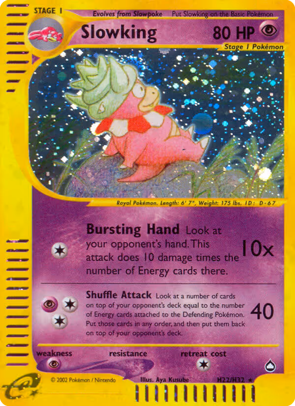 Slowking H22 Pokemon card