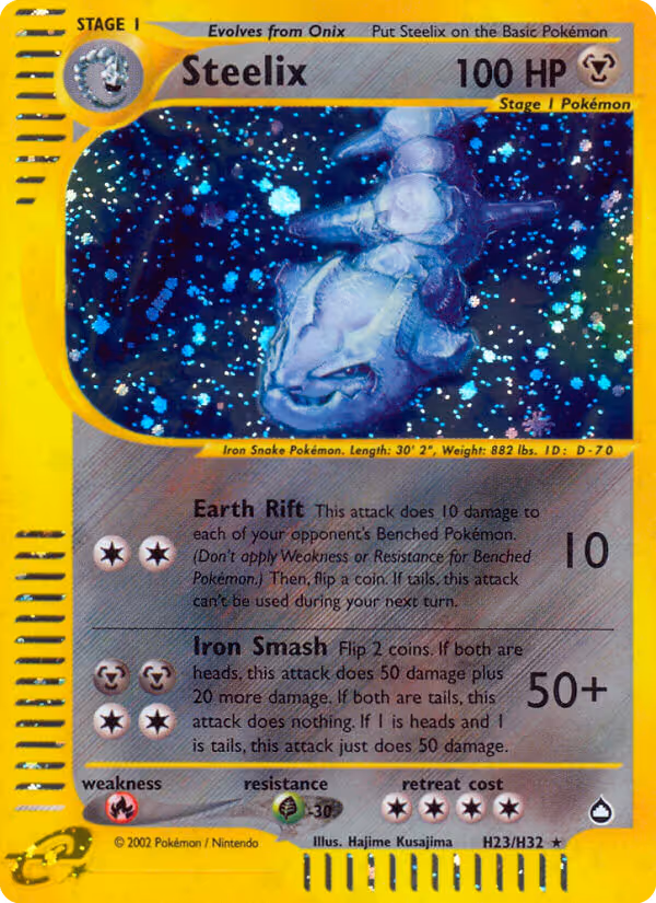 Steelix H23 Pokemon card