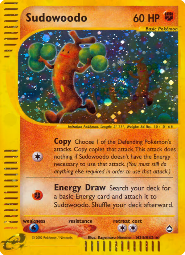 Sudowoodo H24 Pokemon card