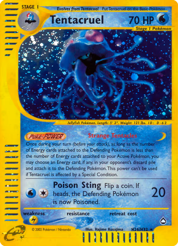 Tentacruel H26 Pokemon card