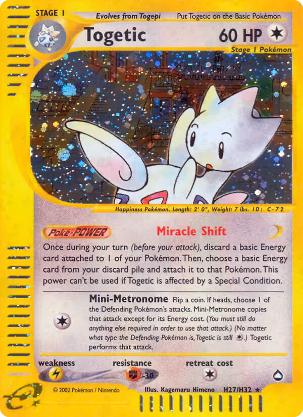 Togetic H27 Pokemon card