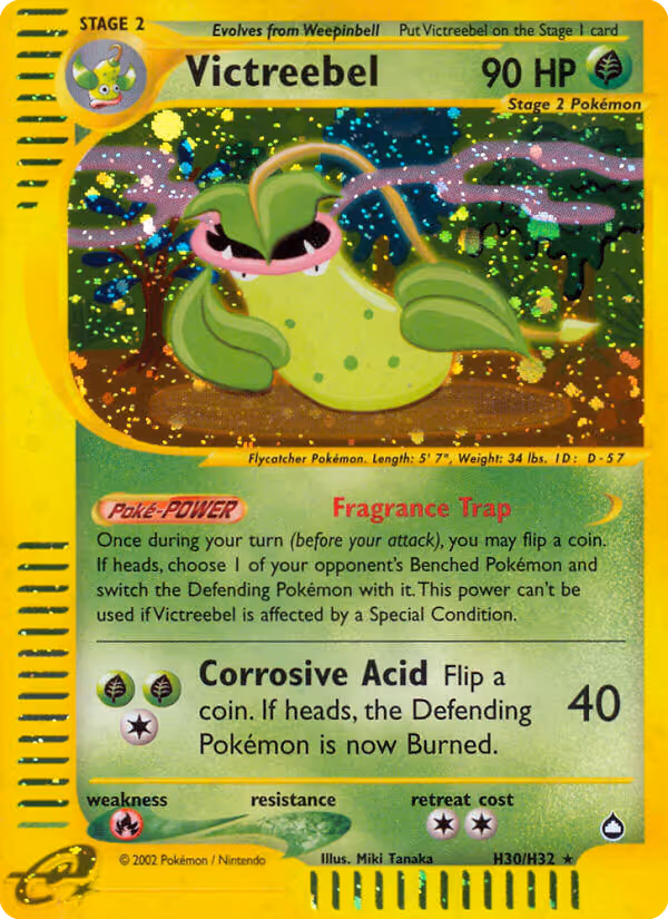 Victreebel H30 Pokemon card