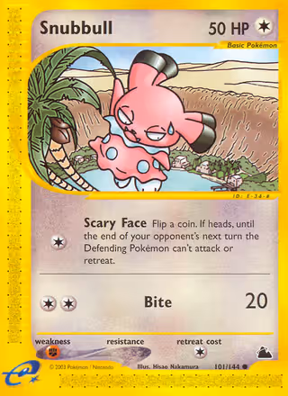 Snubbull 101/144 Pokemon card