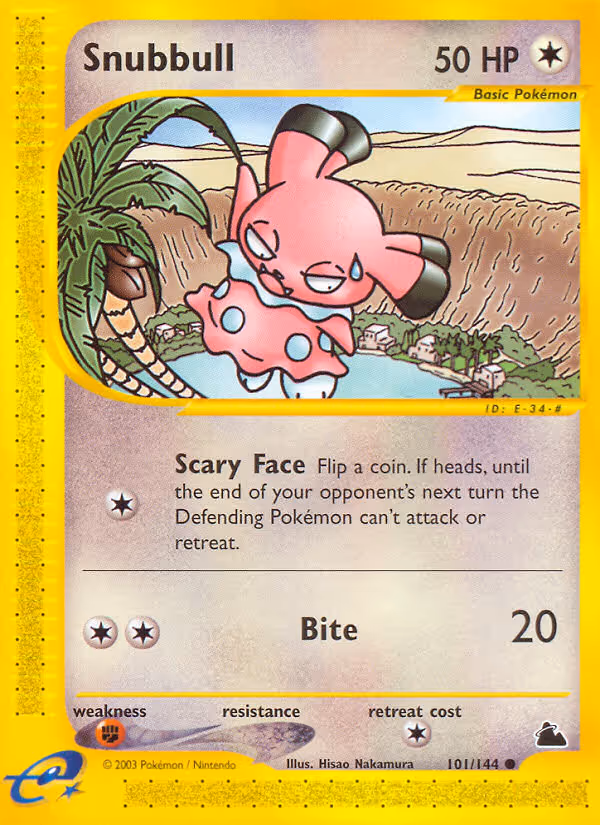 Snubbull 101/144 Pokemon card