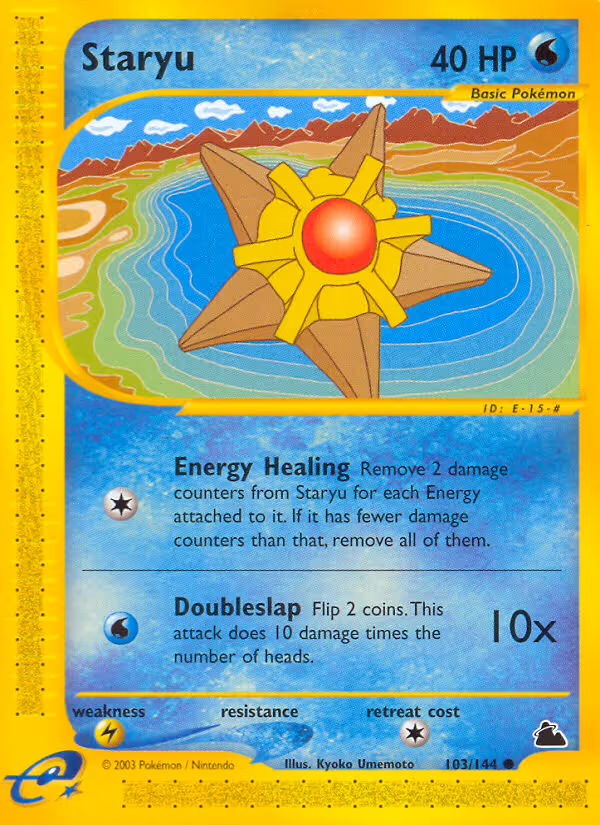 Staryu 103/144 Pokemon card