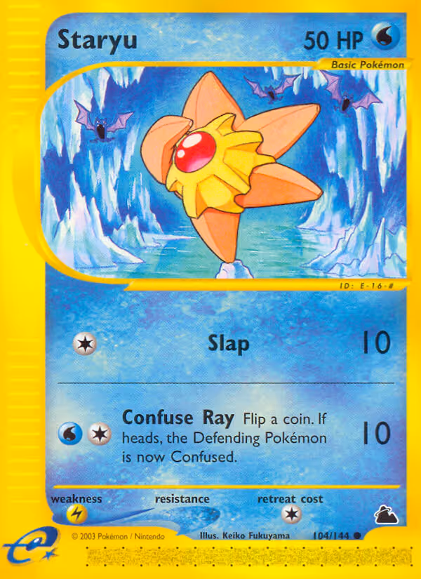 Staryu 104/144 Pokemon card
