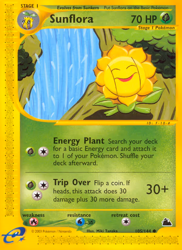 Sunflora 105/144 Pokemon card