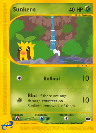 Sunkern 106/144 Pokemon card