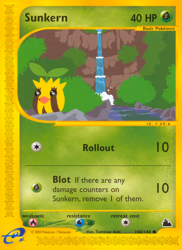 Sunkern 106/144 Pokemon card