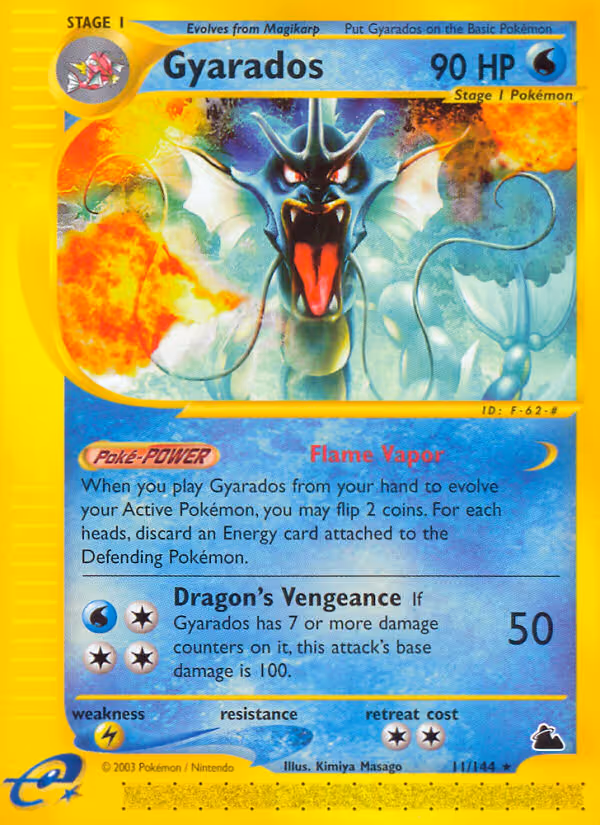 Gyarados 11/144 Pokemon card