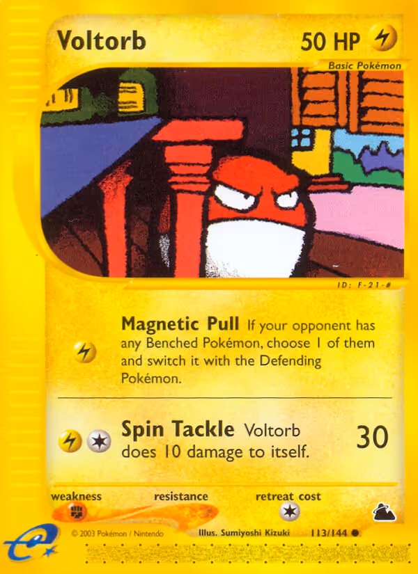 Voltorb 113/144 Pokemon card